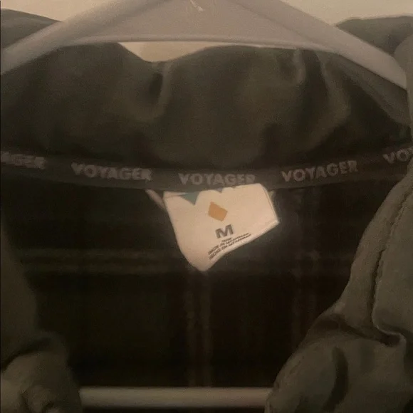 Men's Quilted Puffer Jacket with Flannel Lining. - Picture 11 of 12